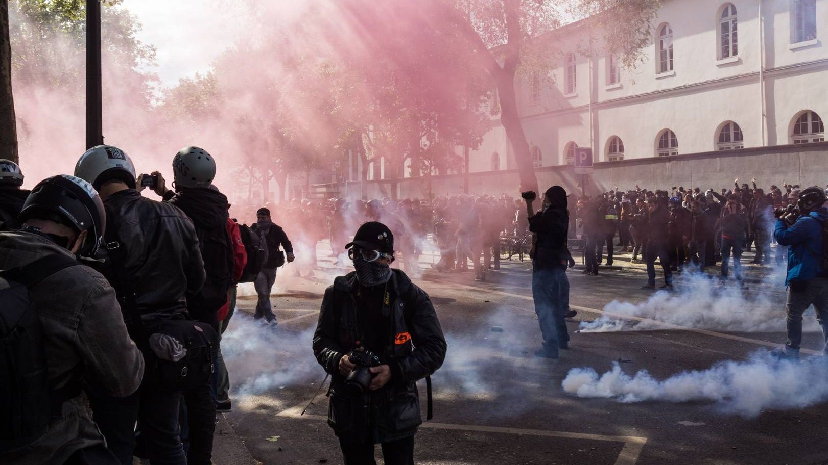 Протесты в Париже. Франция