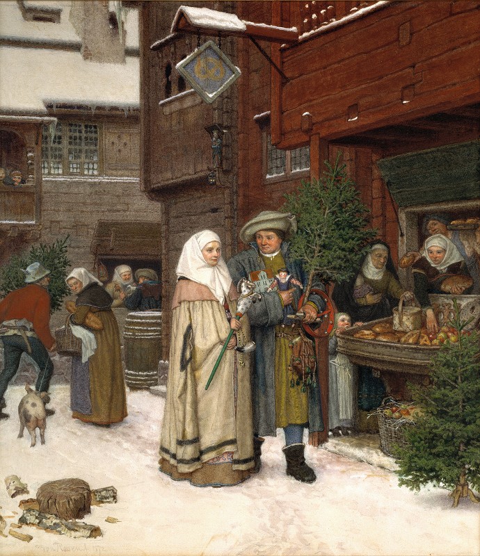 Георг фон Розен. Рождественское волшебство. 1872