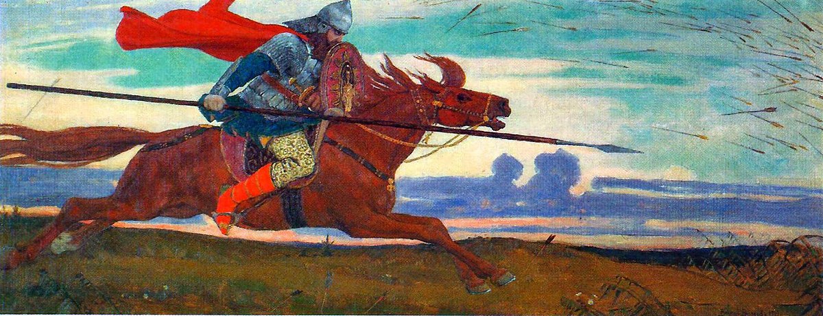 Виктор Васнецов. Один в поле воин. 1914
