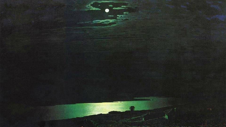 Архип Куинджи. Лунная ночь на Днепре. 1880