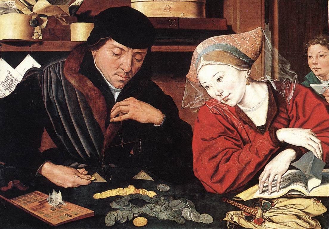 Маринус ван Реймерсвале. Банкир со своей женой
