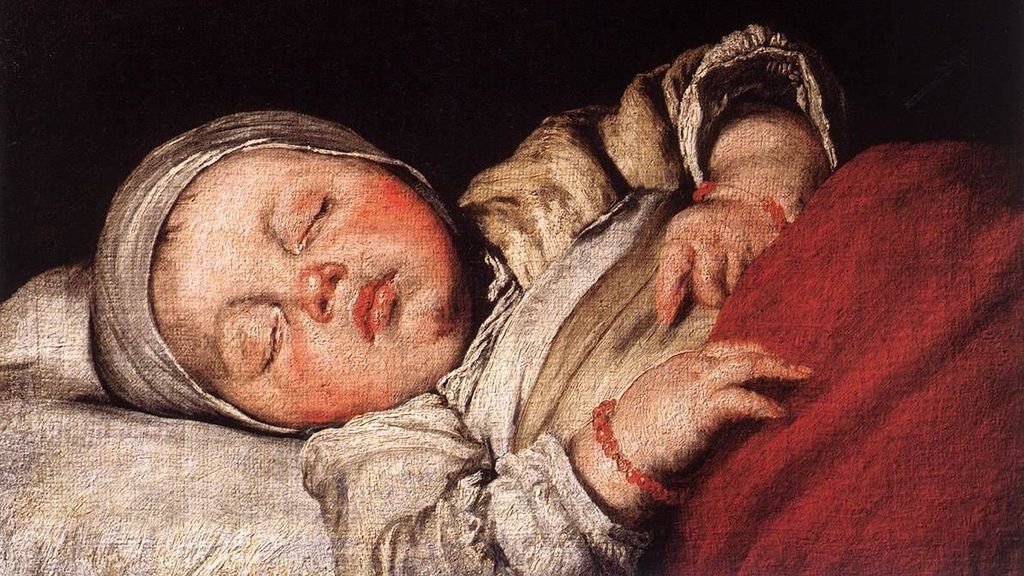 Бернардо Строцци. Спящий ребёнок. XVII век.