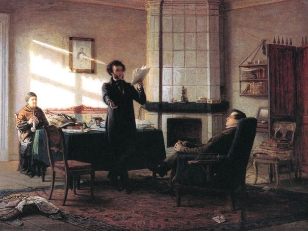 Николай Ге. «А. С. Пушкин в селе Михайловском».1875