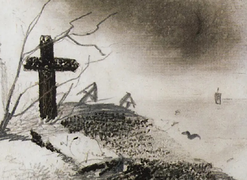 Алексей Саврасов. Могила. 1870-е