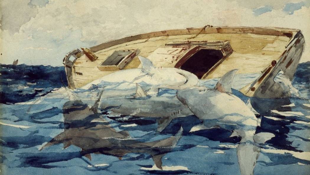 Уинслоу Хомер. Акулы. 1885
