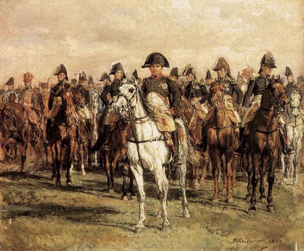 Жан-Луи-Эрнест Месонье. Наполеон со штабом. 1868