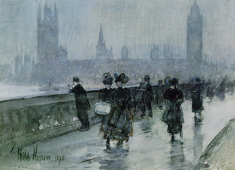 Гассам Чайльд. Вестминстерский мост. Лондон. 1898