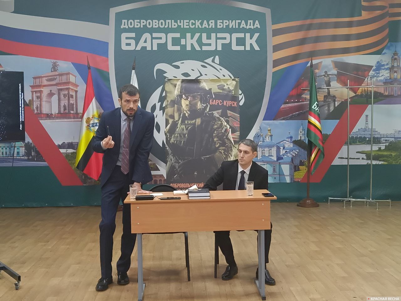 Андрей Берсенев и Федор Кауфман на презентации монографии «Украинство» в Курске