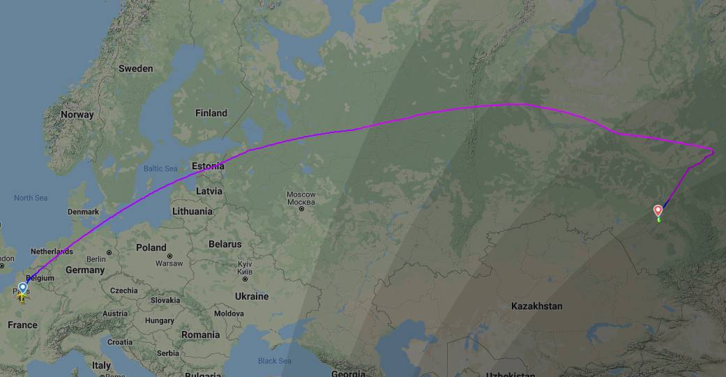 Playback of flight NH216