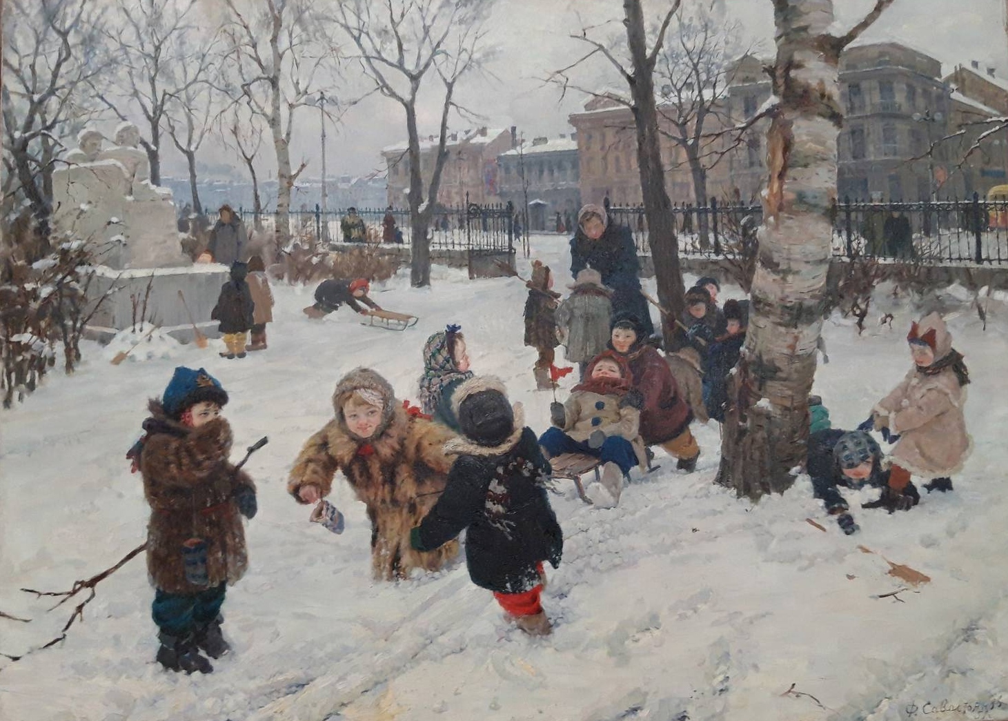 Фёдор Савостьянов. Детский сад. 1951