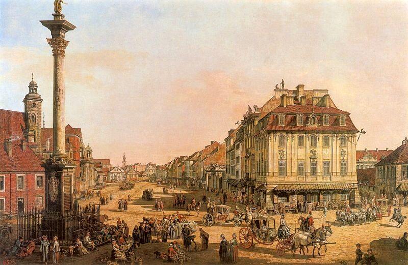 Бернардо Беллотто. Краковское предместье от Замковой площади. 1770
