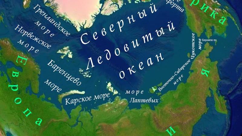 Карта Арктики