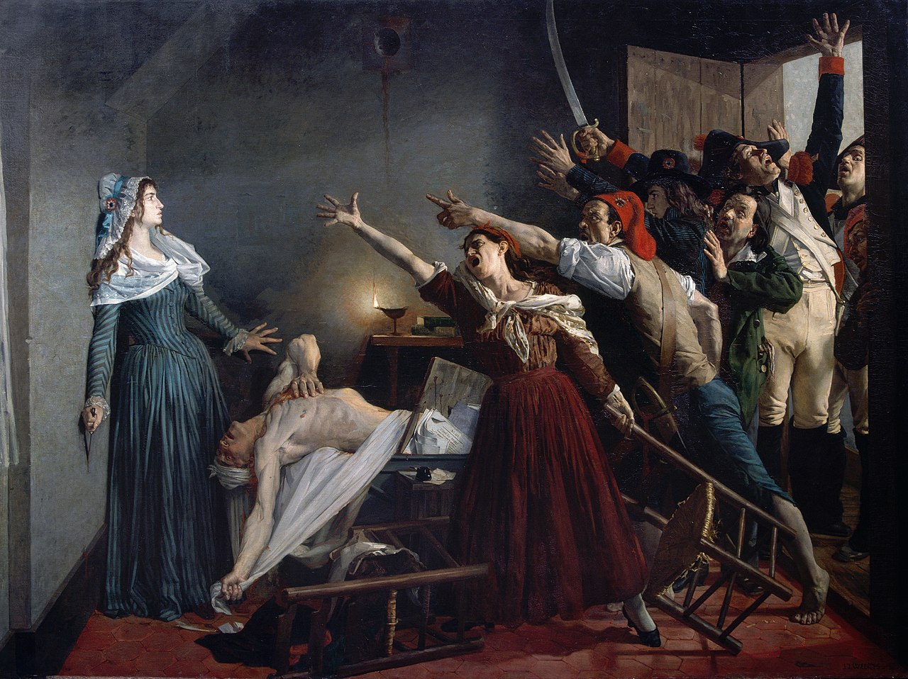 Жан-Жозеф Вертс. Убийство Марата. 1886