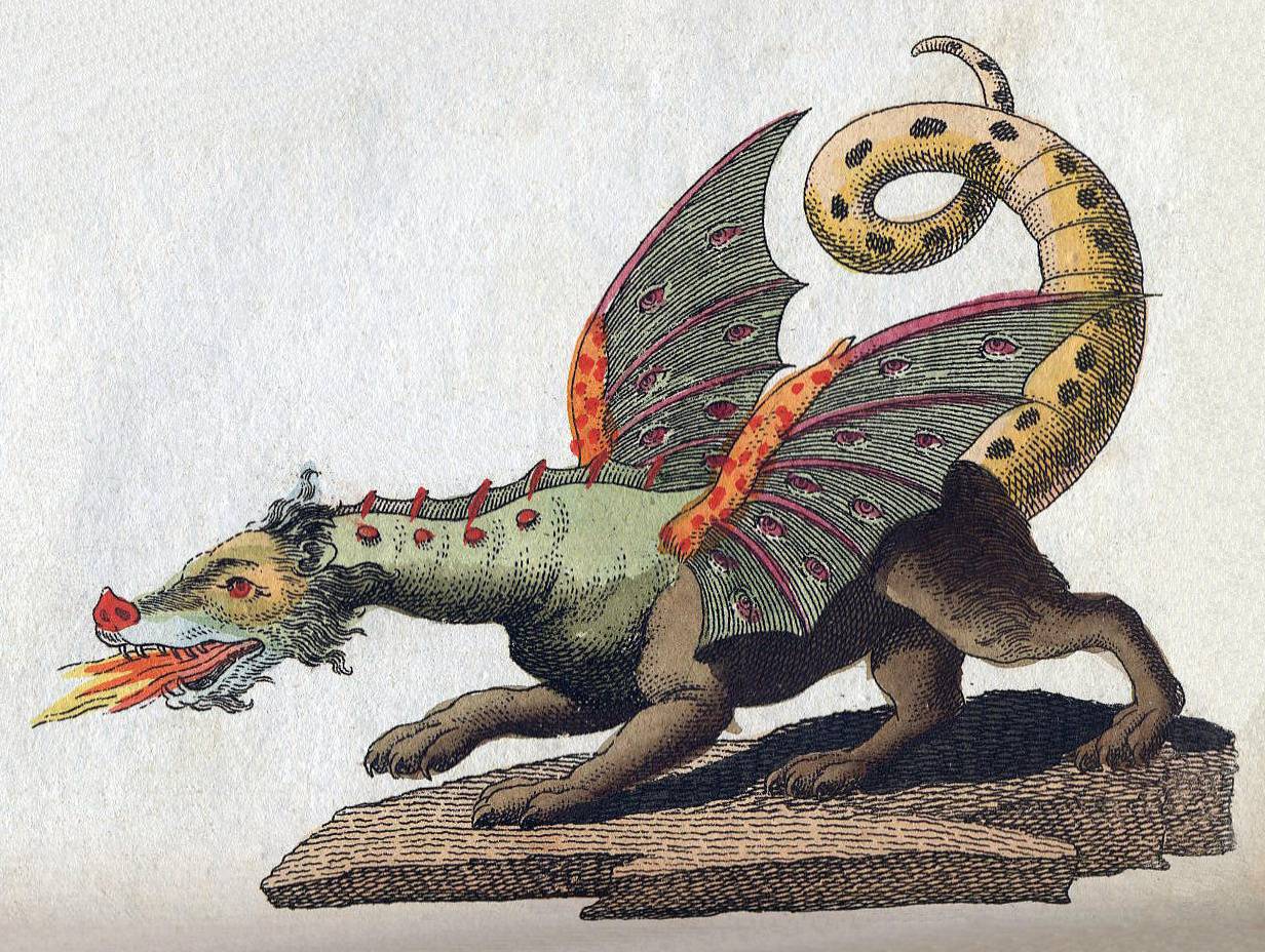 Фридрих-Иоганн-Джастин-Бертух Мифическое существо дракон, 1806