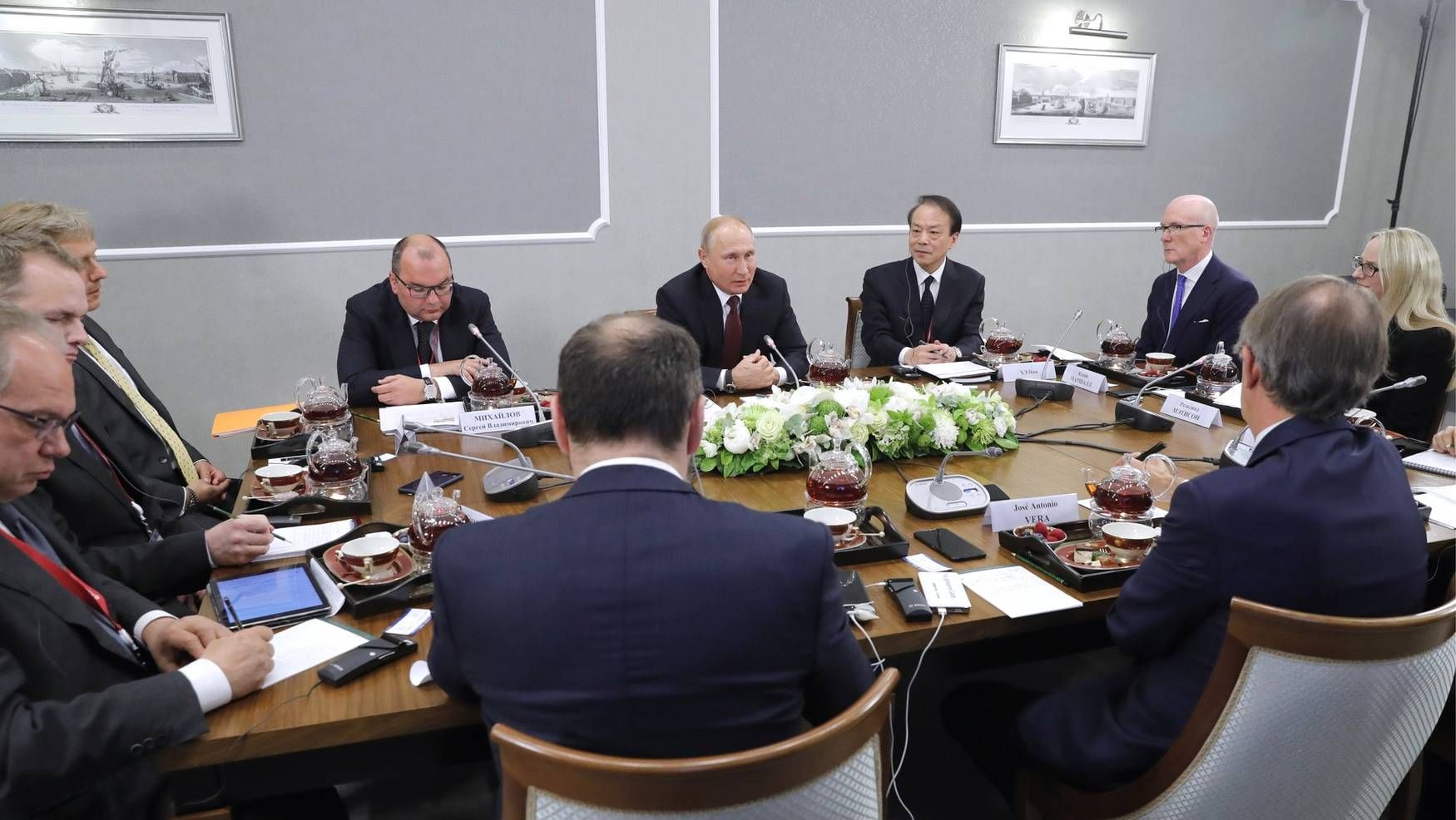 Встреча Путина с руководителями международных иннформагенств