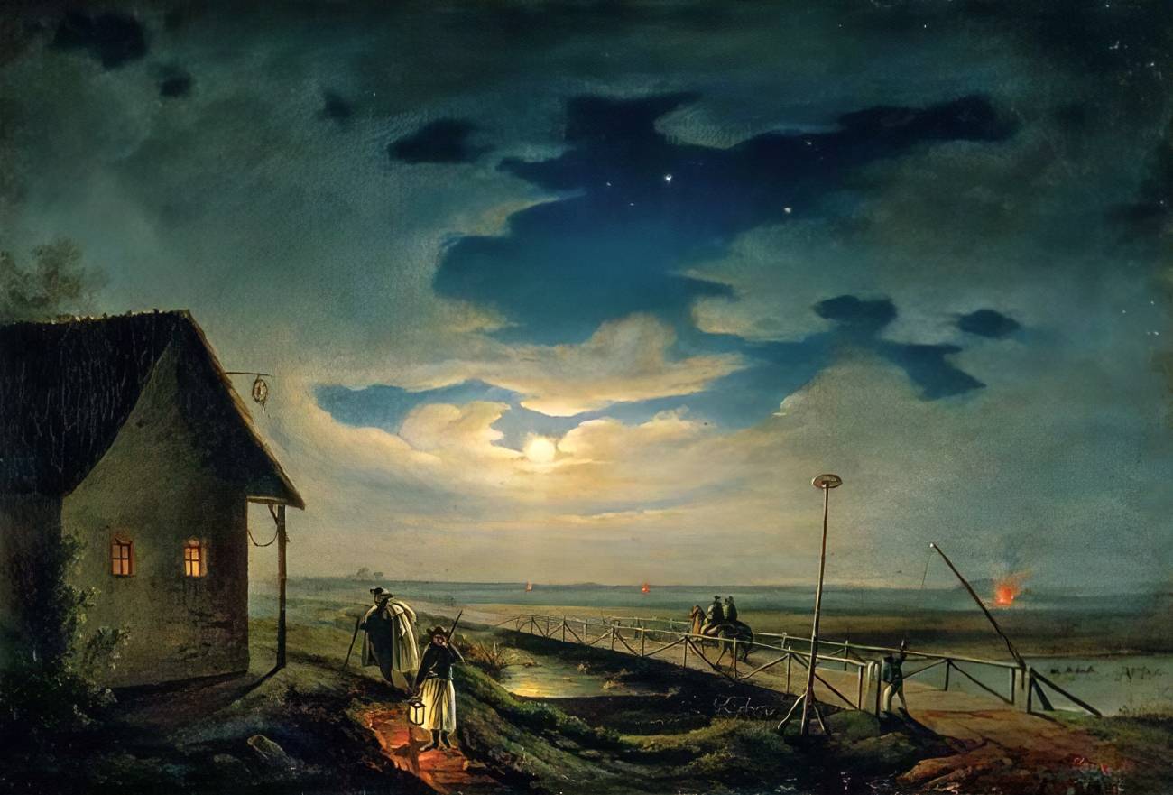 Янош Янко. Лунная Венгрия. 1800