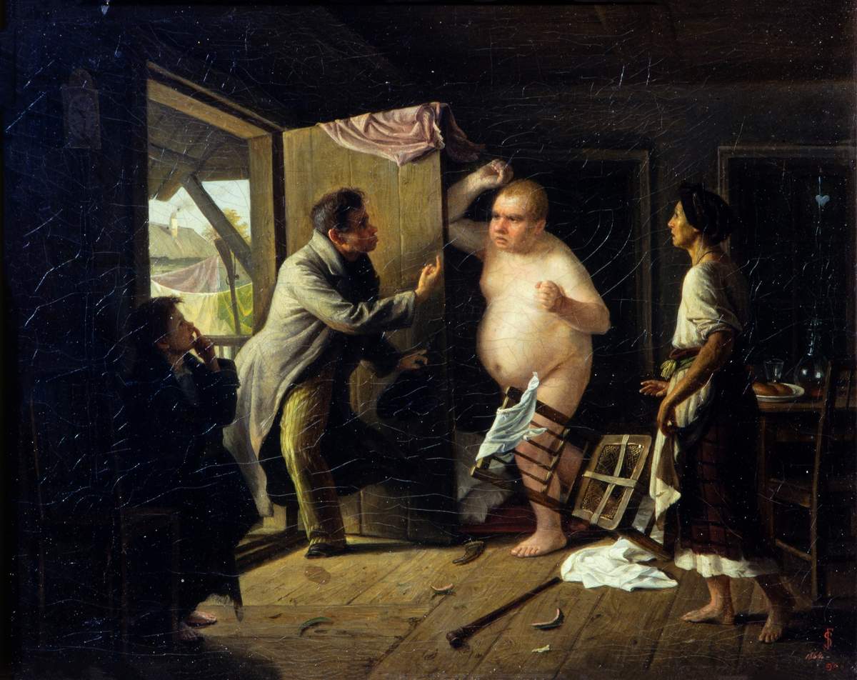 Сергей Грибков. Ссора Ивана Ивановича с Иваном Никифоровичем. 1864