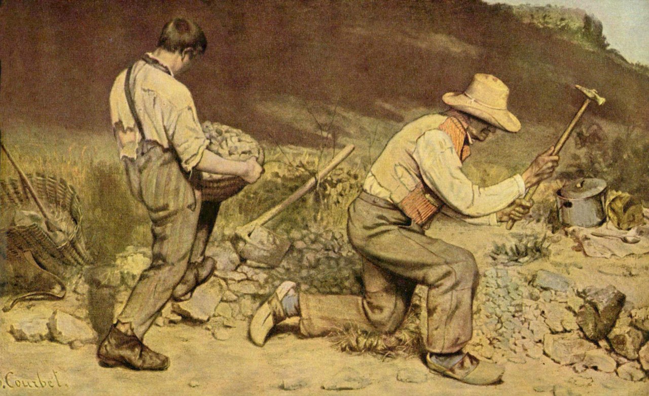 Гюстав Курбе. Каменотесы. 1849