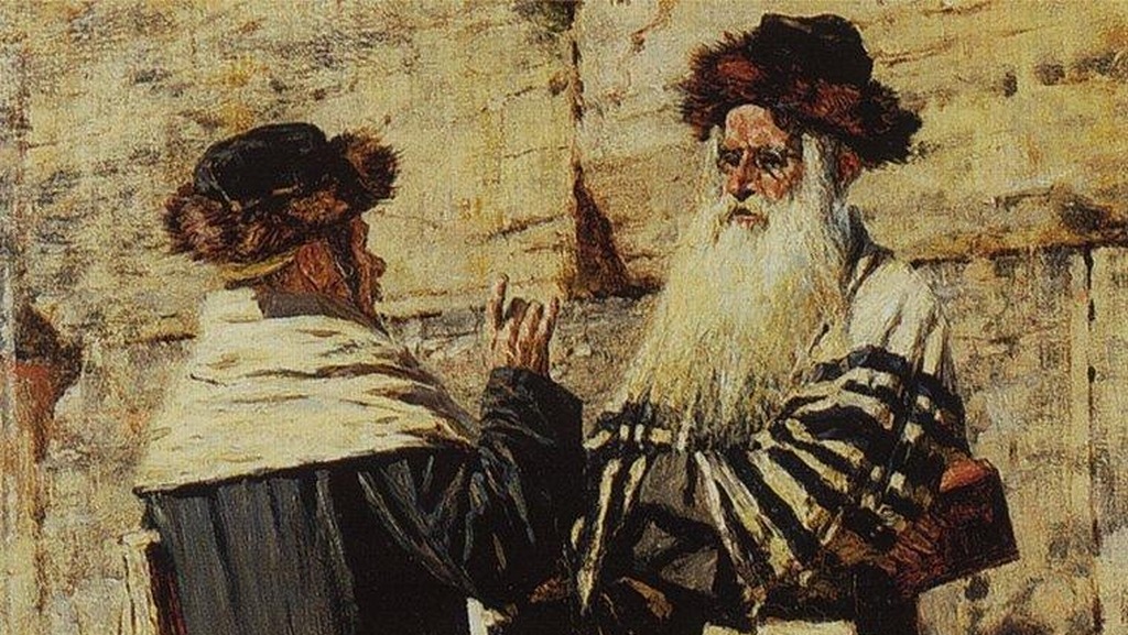 Василий Верещагин. Два еврея (фрагмент). 1883-1884