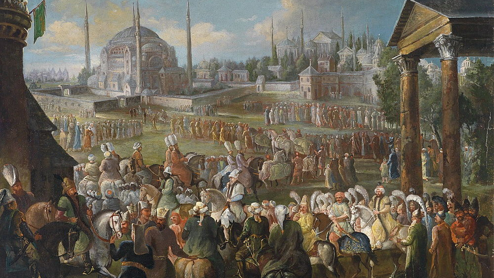 Жан Батист Ванмур. Шествие султана в Стамбуле. 1737