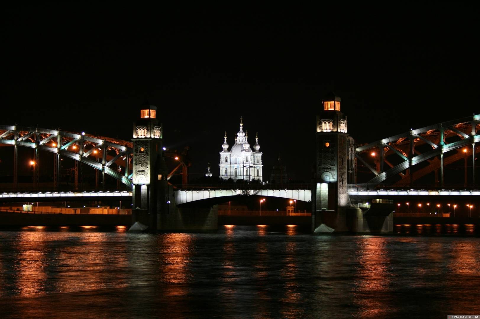 Большеохтинский мост, Смольный Собор. Санкт-Петербург