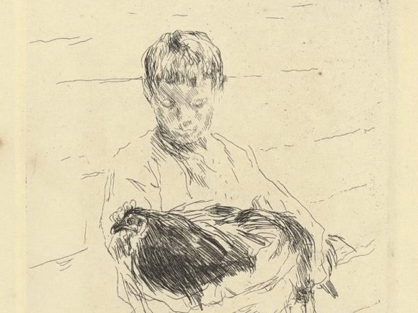 Валентин Серов. Мальчик с курицей (фрагмент). 1898-1899