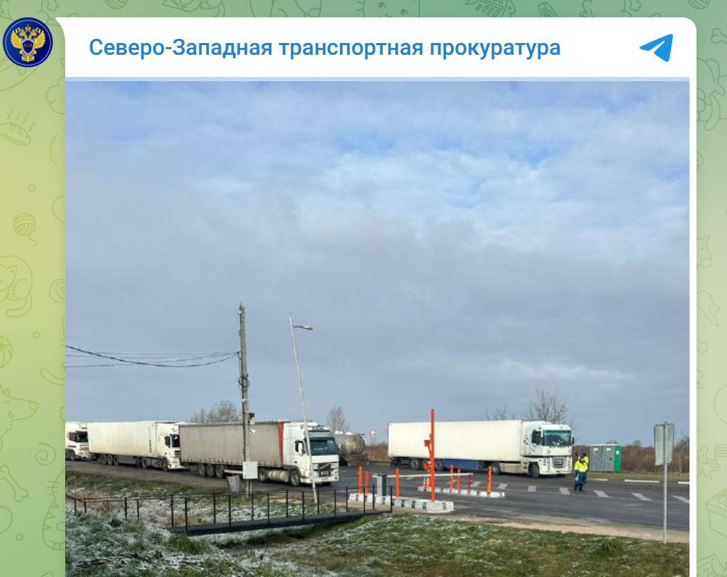 Очередь грузовиков на МАПП Чернышевское
