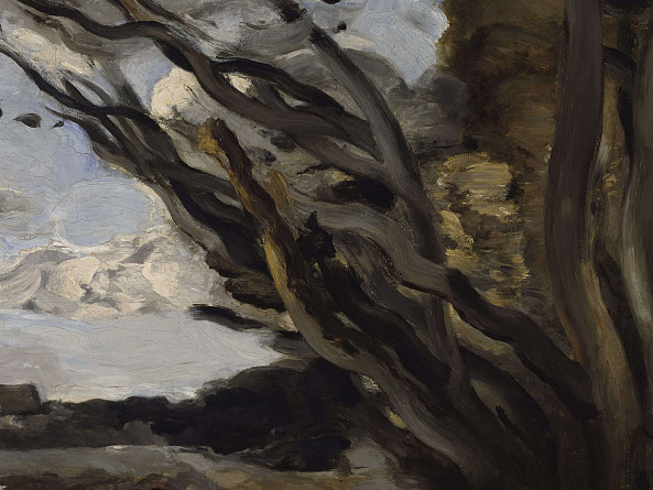 Жан-Батист-Камиль Коро. Взрыв (фрагмент). XIX век