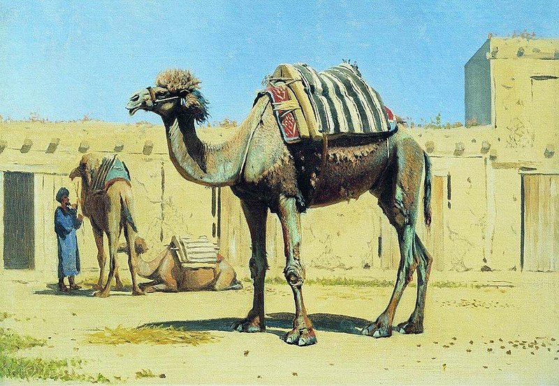 В. Верещагин. Верблюд во дворе караван-сарая. 1869 год