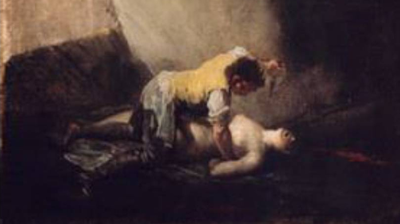 Франсиско де Гойя. Убийство (фрагмент). 1798-1800