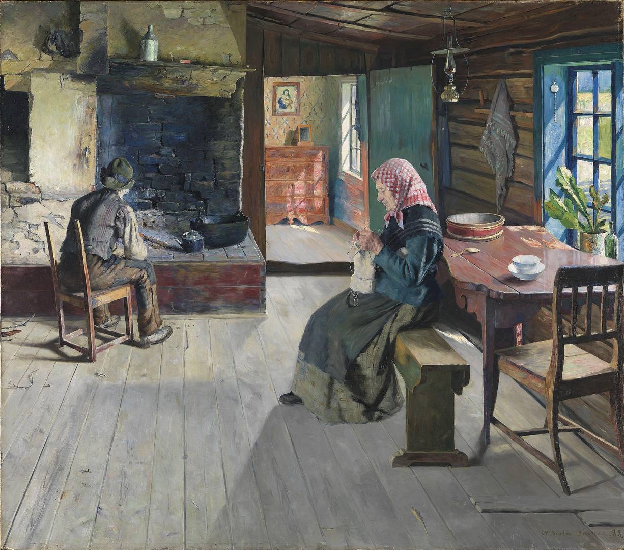 Густав Венцель. Старые крестьяне. 1888