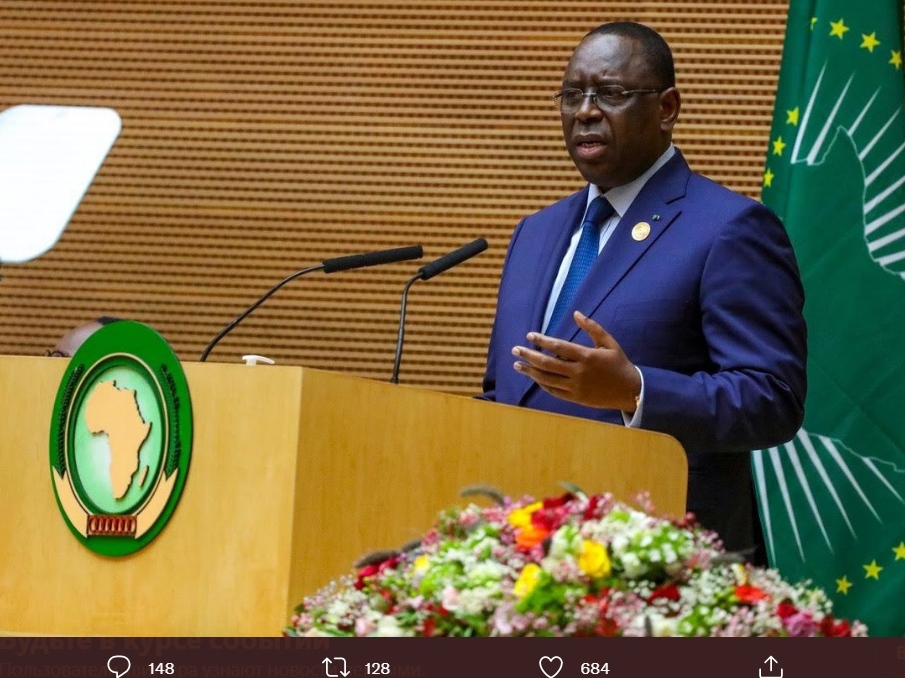 Новый председатель «Африканского союза» (АС) президент Сенегала Маки Салл