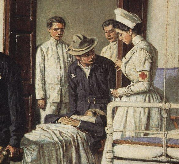 Василий Верещагин. В госпитале (фрагмент). 1901