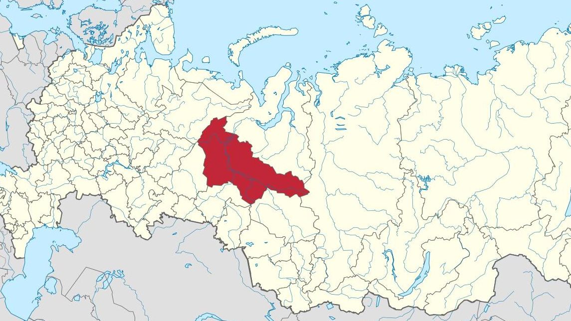 Ханты-Мансийский автономный округ — Югра на карте России