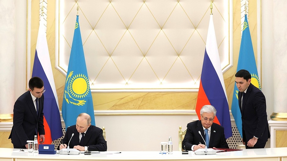 Владимир Путин и Касым Жомарт Токаев