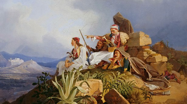 Петер фон Хесс. Паликары (греческие солдаты). 1829