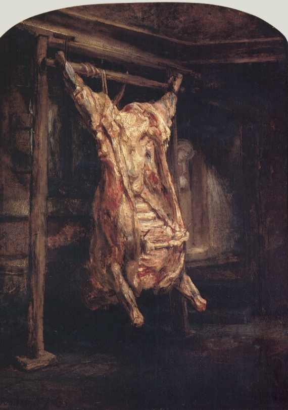 Рембрандт Харменс ван Рейн. Туша быка. 1655