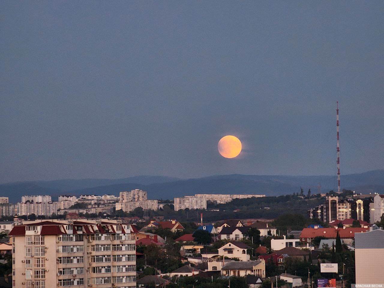 Лунное затмение, Севастополь, 7 сентября 2025 г.