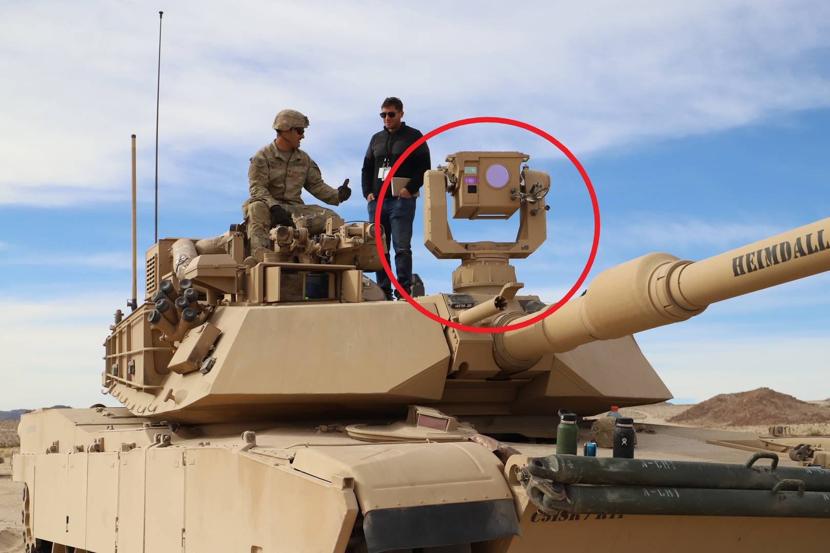 Модуль ATLAS на танке M1 Abrams