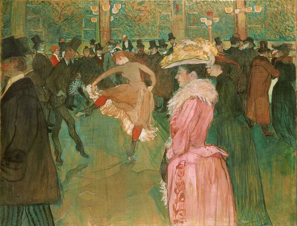 Анри де Тулуз-Лотрек. В Мулен Руж: танец. 1890