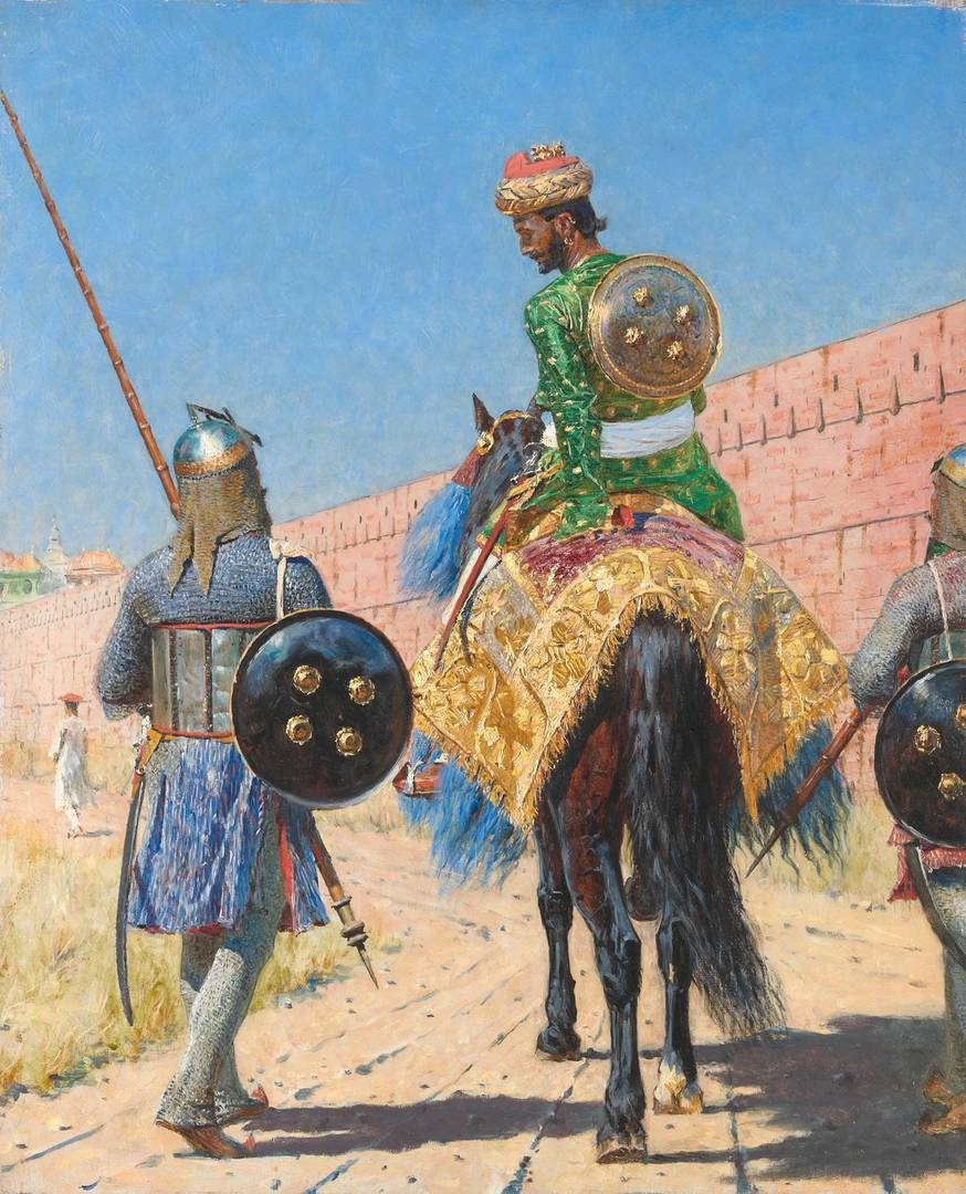 Василий Верещагин. Всадник-воин в Джайпуре. 1881