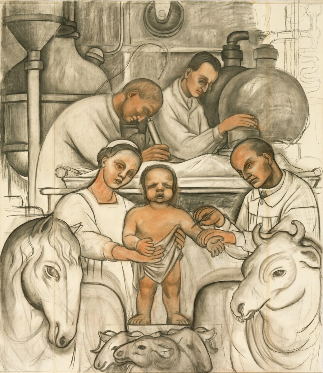 Диего Мария Ривера. Вакцинация. 1932