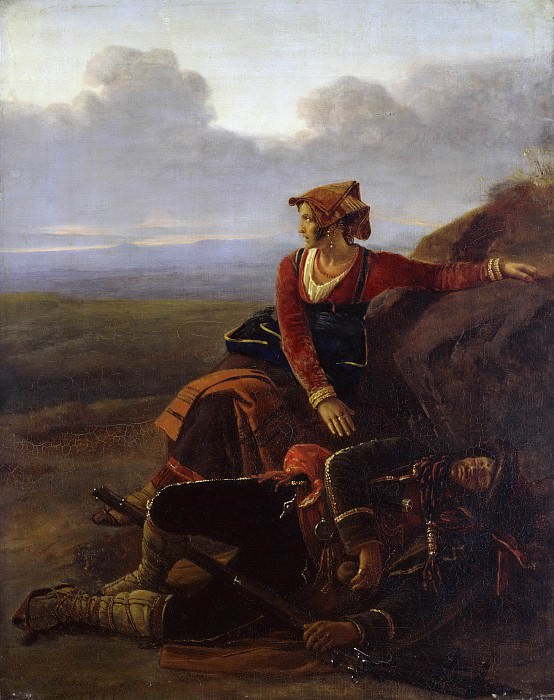 Луи-Леопольд Робер. Спящий разбойник. 1822