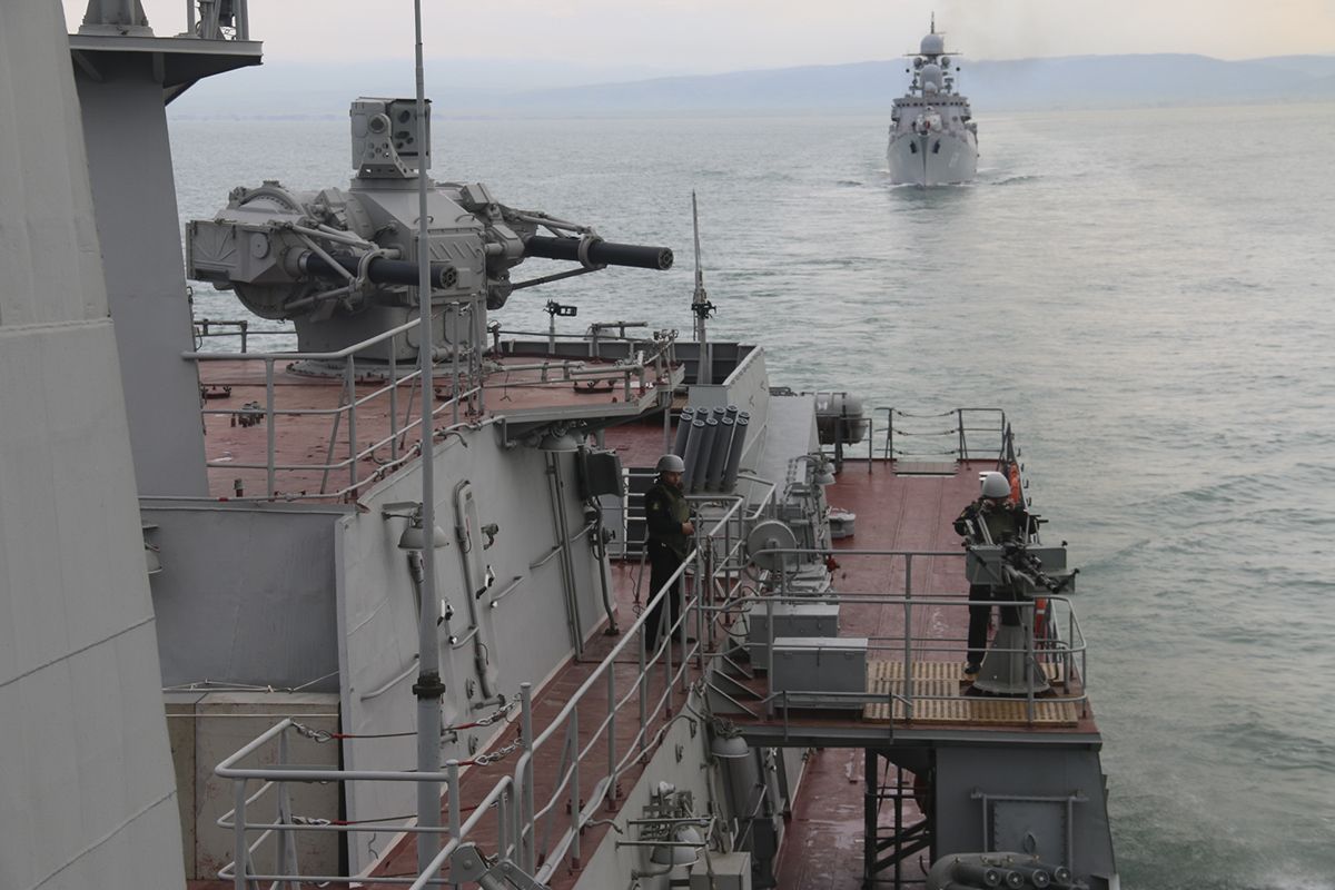 Внезапная проверка боевой готовности Каспийской флотилии