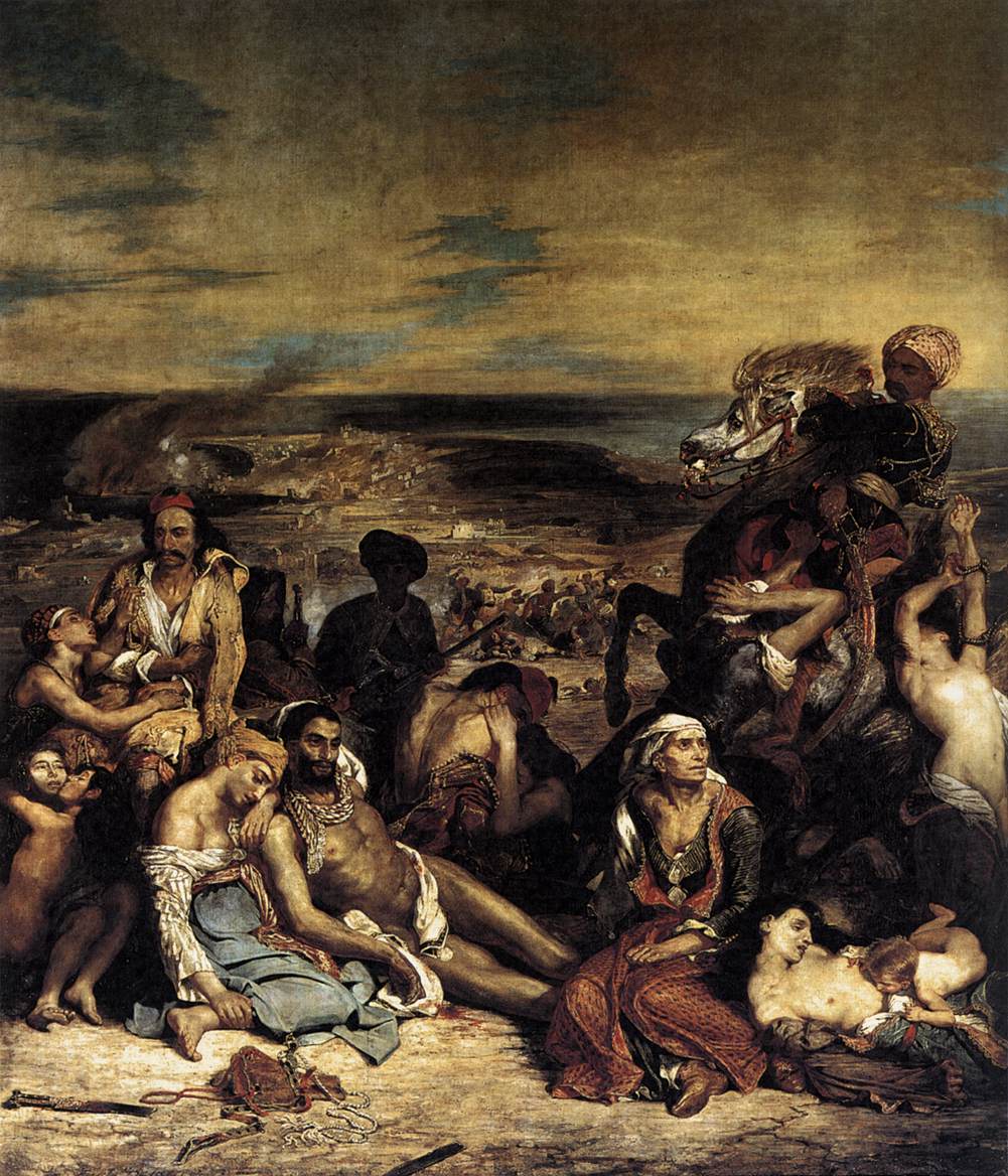 Эжен Делакруа. Резня на Хиосе. 1824