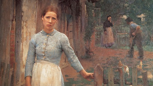 Джордж Клаузен. Девушка у калитки. 1889