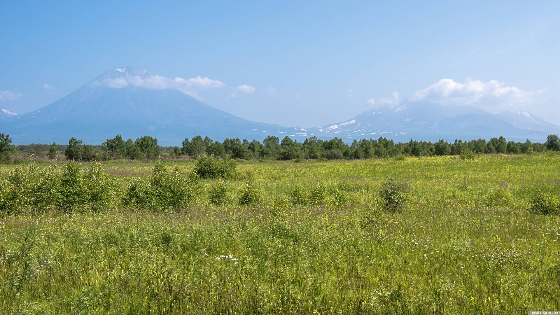 Корякский и Авачинский вулканы, Камчатка