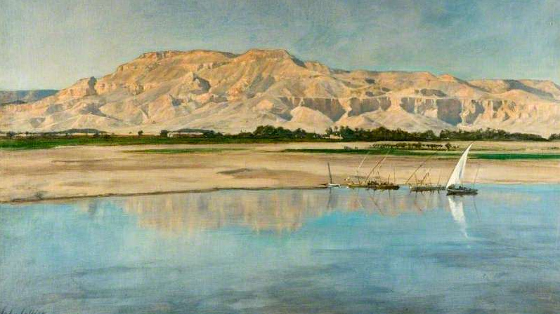 Джон Кольер. Вид на Долину Царей из Луксора. 1920