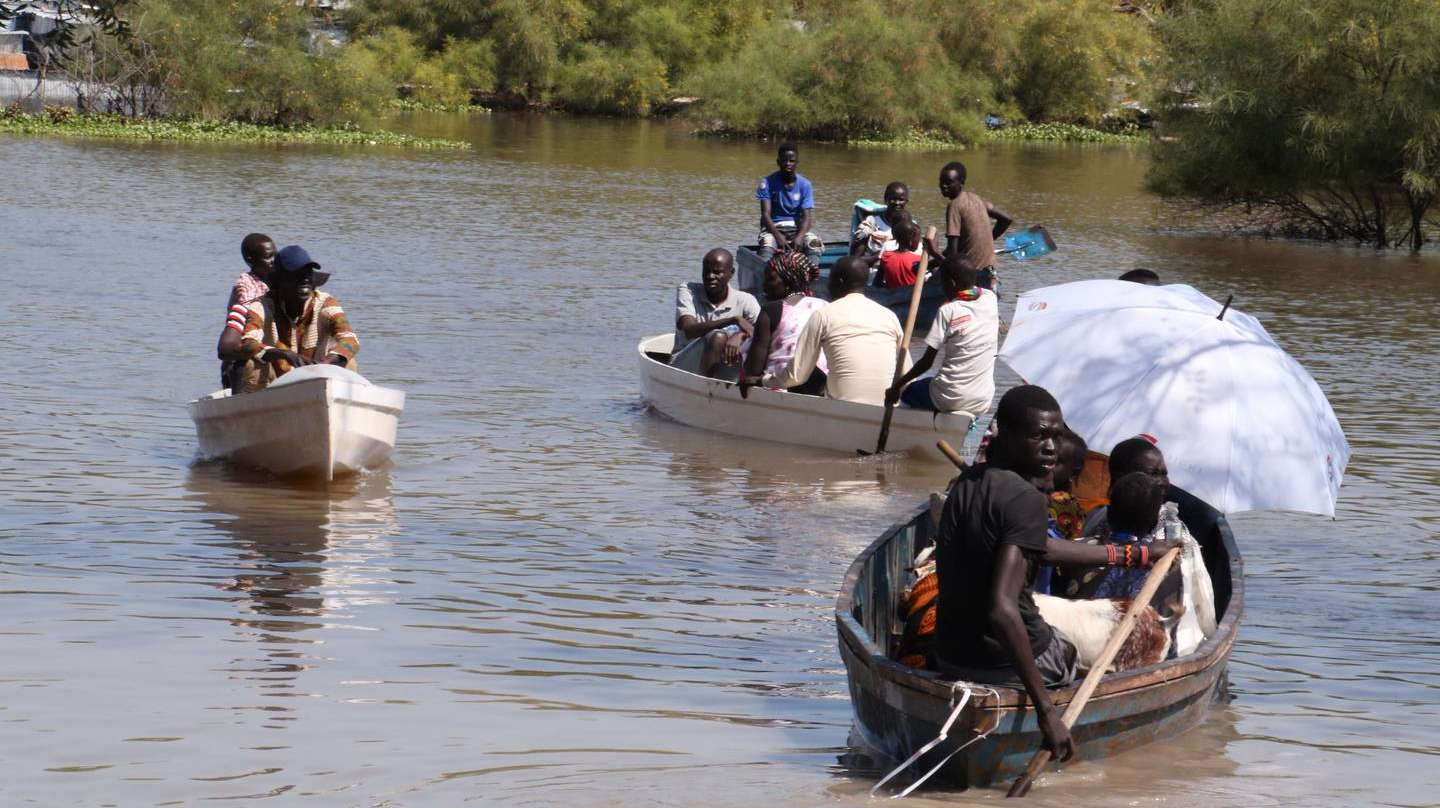 Наводнение на реке Пибор в Южном Судане