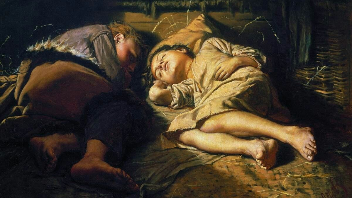 Василий Перов. Спящие дети. 1870
